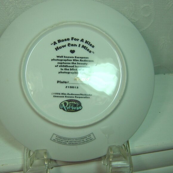 6" Kim Anderson's Pretty as a Picture plate-"A Rose for a Kiss" - Picture 3 of 4